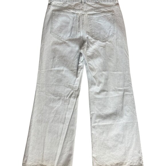 H&M High Rise Wide Leg Jeans - Size US 12 - Picture 4 of 9
